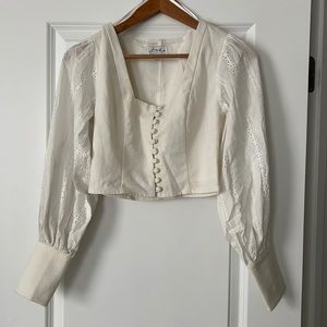 sabo skirt white crop top